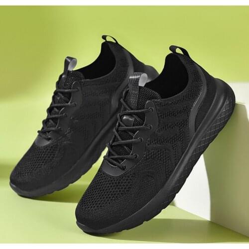 Womens shoes sneakers comfortable running outdoor fly woven mesh breathable elastic non-slip walking light vulcanized shoes