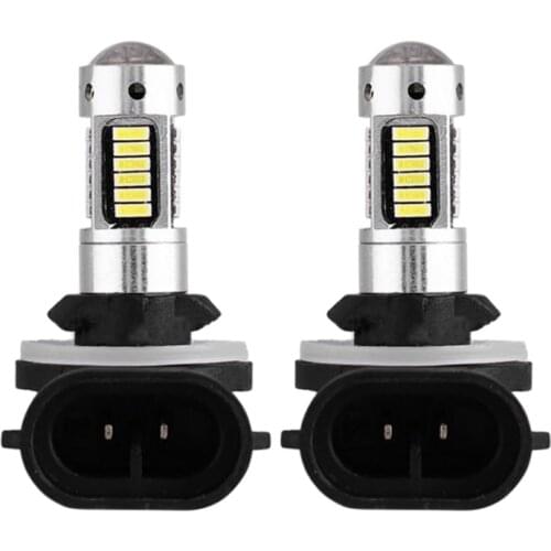 X7AE 1 Pair 881/880 H27 Bulb Super Bright 6500k LED Auto Driving Light Car Fog Lights Bulb DRL Lamp 12V 550LM H3/H1/881/880