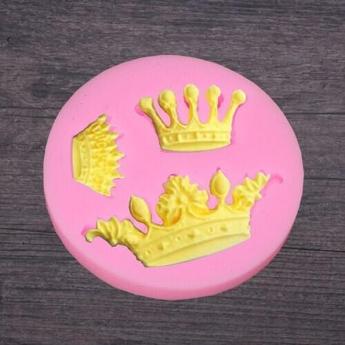 1PC Crown Series Silicone Mould DIY Fondant Cake Mould Chocolate Fudge Mould Pastry Baking Tools LB 491