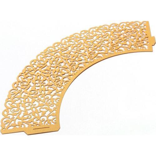 12pcs/lot Hollow cupcake wrapper Wedding Birthday Decoration cake decorating tools forminhas de papel party supply