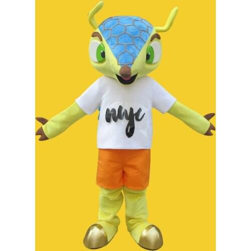 2014 Brazil World Cup Armadillo Mascot Costume Mascotte Adulte Football Soccer Game Fancy Props for Performance Carnival Suit