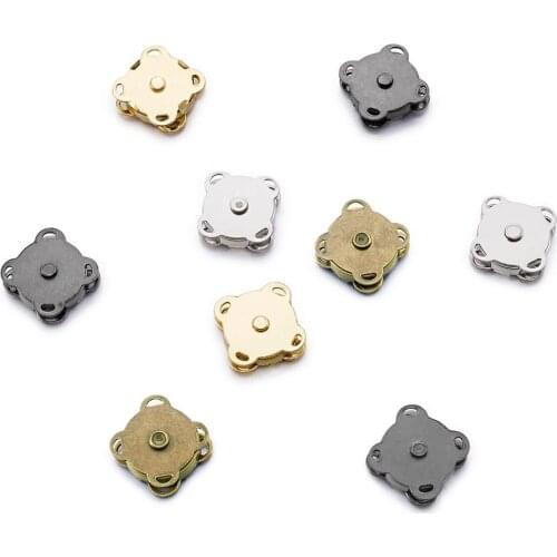 32 Sets Mixed Color Metal Iron Purse Snap Clasps Closure for Purse Handbag