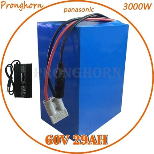 60V 1500W 2000W 3000W lithium Battery 60V 30AH lithium Bike Battery use Panasonic Cell 60V Electric Scooter Battery With Charger