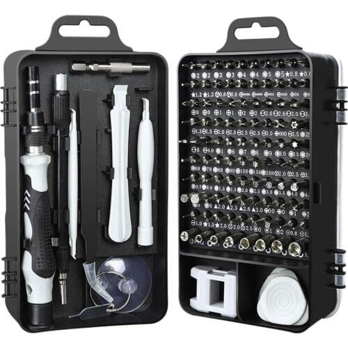 Promotion! 115 in 1 Screwdrivers Repair Tool Kit, Driver Handle Magnetic Bits for Iphone Xs/Xs Max/Xr/X/8/7/6/Plus,Cellphone/Com