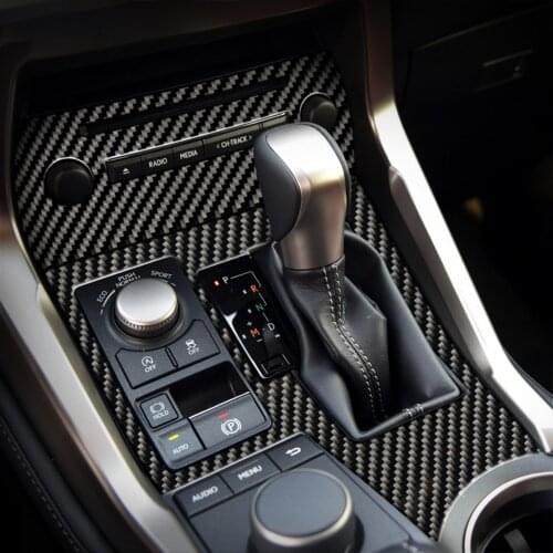 For LEXUS NX 300H200T LHD RHD accessories Steering wheel Outlet Car door Gear Panel decorate carbon fiber interior trim stickers