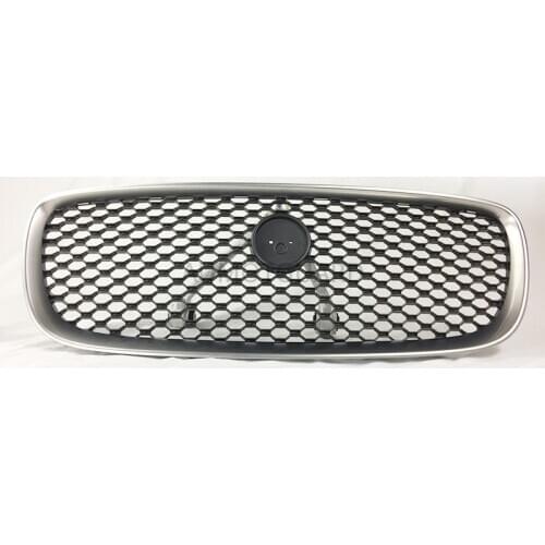 Auto Car Upper Front Grill Mesh Grille Replacement For Jaguar XF 2012 2013 2014 2015 Black Chrome