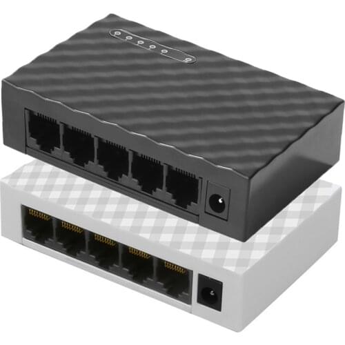 10/100/1000Mbps Fast Gigabit Switch 5 Port Mini RJ45 Desktop Ethernet Network Switch LAN Hub Adapter Switching Hub Shunt