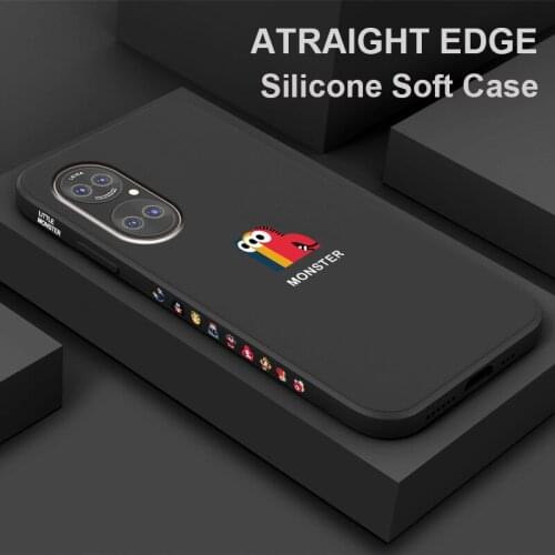 For Huawei P50 Cases Original Fashion Liquid Silicone Shockproof Soft Shell Cover For Huawei P 50 Cartoon Phone Case