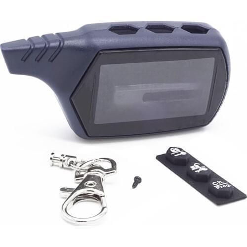 Russian Version B9 Key Case Shell Keychain For Starline B9 B6 A91 A61 LCD Remote Two Way Car Alarm System