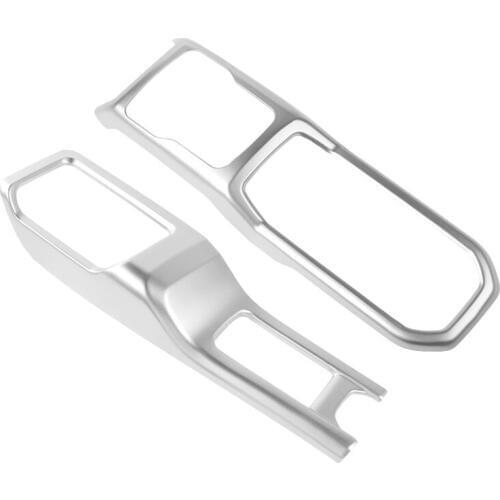 For Jeep Wrangler JL 2018+ Car Gear Shift Box Panel Four-wheel Gear Shift Frame Cover Stickers Interior Car Accessory 2pcs