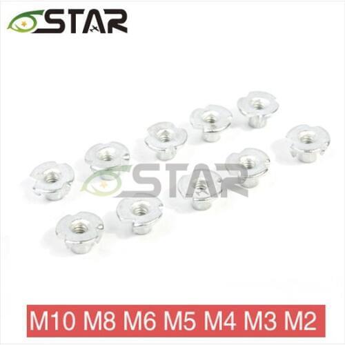20pcs/lot Free Shipping Blind Nuts/ Tee Nuts/ T Nuts for RC Airplane M2 M3 M4 M5 M6 M8 M10 Airplane Screws Tool Accessory