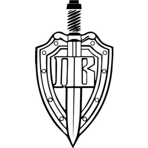 Hot Creative Car Sticker Accessories Border Troops of Russia Border Guard Shield and Sword Vinyl Car Styling PVC 16cm X 8cm