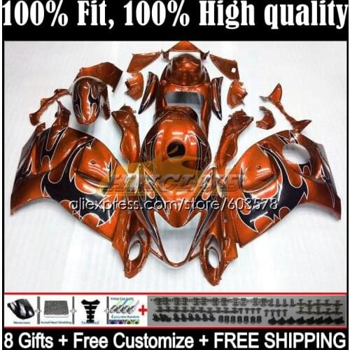 Injection For SUZUKI GSXR1300 Hayabusa 2008 2009 2010 2011 2012 2013 21CL.104 GSXR 1300 CC 14 15 16 17 18 19 Fairing orange new