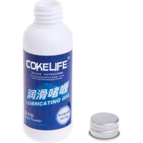 COKELIFE Magic Powder Lubricant Water Base Mixed Using with Water Oil for Vaginal Breast Anal Sex Lubrication 45g Sex Grease