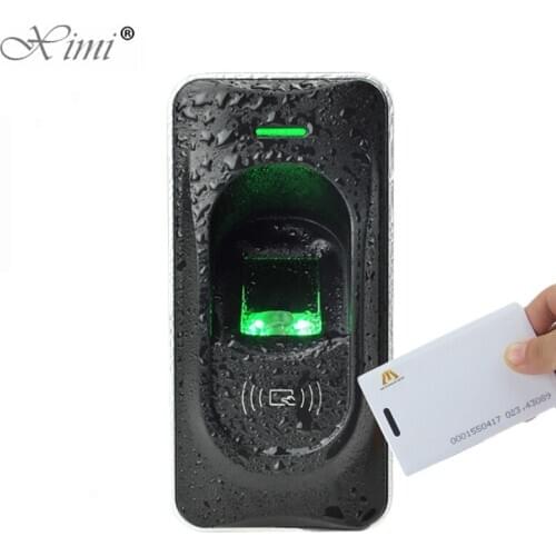 IP65 Waterproof Fingerprint Reader Exit Reader For F18 Access Control System RS485 Fingerprint And RFID Card Reader ZK FR1200