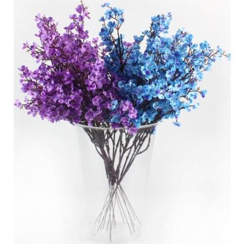 Artificial Fake Flower Gypsophila Branch for Wedding Decoration Silk Flower Fake Plant Balcony Planter Outdoor Decoration Garden