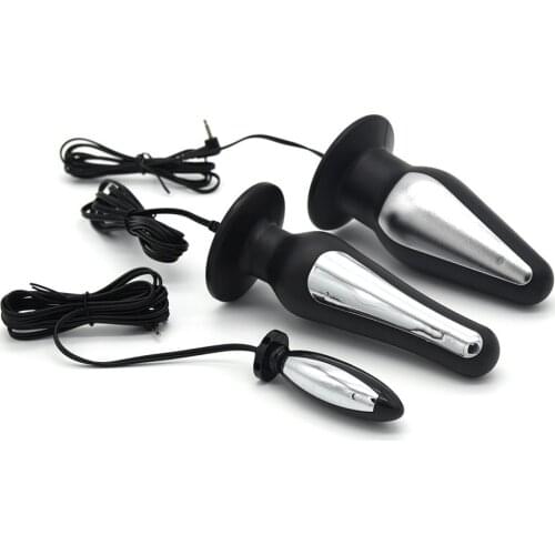 Medical Themed Toys Accessories Sex Toys for Men Women Electro Butt Plug Therapy Massager Electric Shock Anal Plug