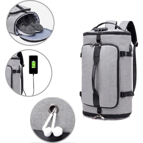 Men Multifunction Sports Backpacks USB Charging Business Bag Waterproof Travel Luggage Handbag Computer Notebook Backpacks