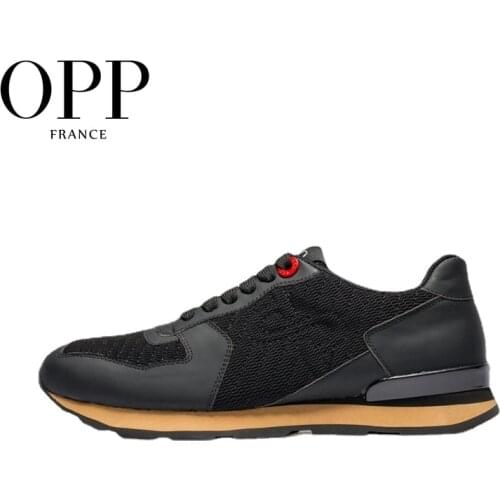OPP Mens Shoes Summer Outdoor Large Size Sports Shoes Mesh Breathable Casual Shoes Mens Leather Running Sneaker
