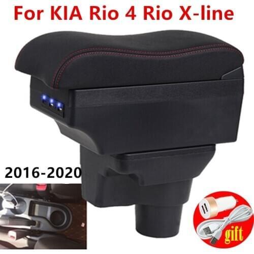 For KIA Rio 4 Rio X-line armrest box For Kia Rio 4 central Store content box car-styling accessories 2017 2018 2019 2020 2021