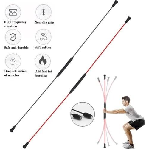 Removable Training Stick Fitness Elastic Rod Gym Accessories High-frequency Vibration Bar Lose Weight Workout Equipment -40