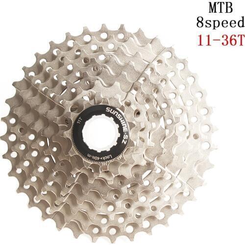 SUNSHINE-SZ MTB Mountain Bike 8s 24s 8Speed 11-36T Cassette WIDE RATIO Freewheel Sprockets for Bicycle Parts