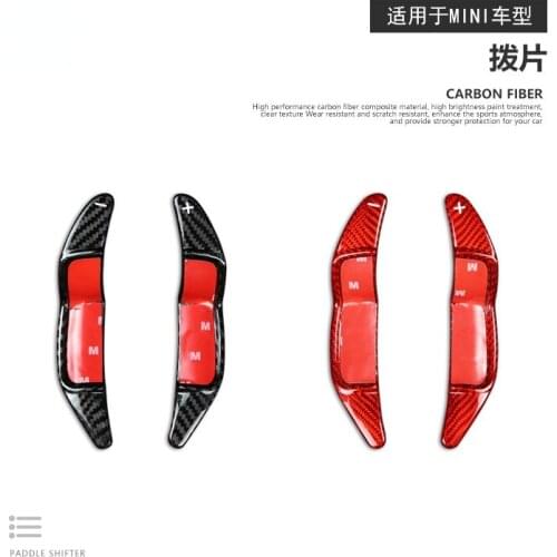 Carbon fiber For MINI xR R55R56 Steering wheel shift paddles modified decoration Automobiles Parts Accessories