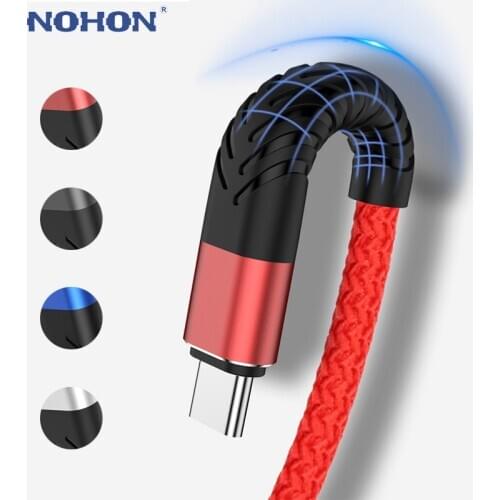 USB C Type C Charger Cable For Samsung Galaxy S10 S9 Plus A51 Huawei Xiaomi Long Fast Charge Cord USBC Mobile Phone Wire 2m 3m