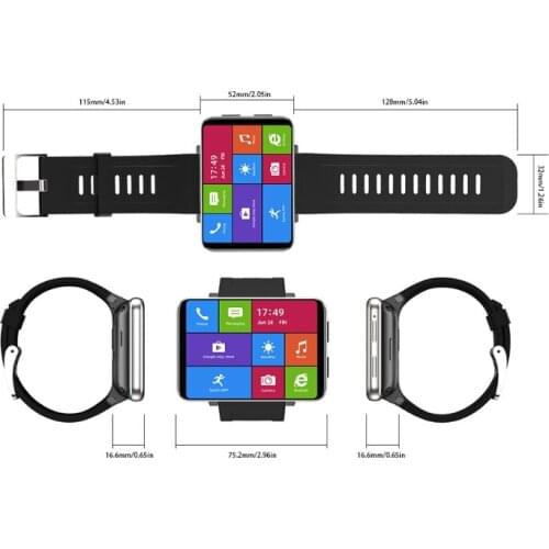 TICHRIS Max S 3 + 32g Face Unlock 2000mah Dual Camera 4g Bluetooth Waterproof Smart Full Touch Watch R9UA