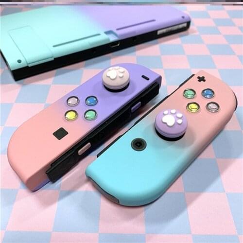 Colorful DIY Buttons Protective Case ABXY Directions Left Right Keys Buttons For Nintendo Switch Controller Joy-Con Pole cap Set