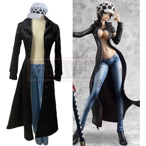 One Piece Trafalgar Law Sex Reversion Halloween Female Style Cosplay Costume Party Christmas Custom Made Free Shipping