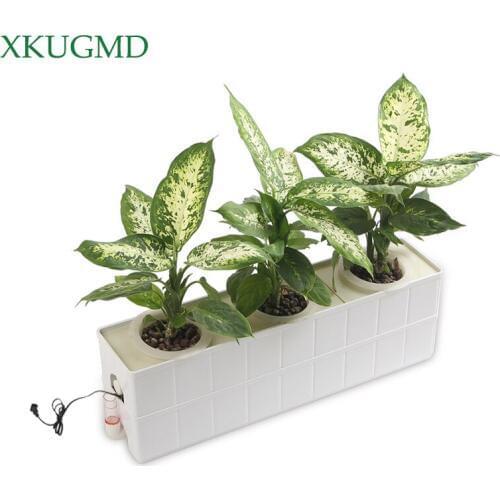 1 Set 3 Holes Plant Site Hydroponic System Soilless Nursery Pots Cultivation Plant Vegetable Seedling Grow Kit Indoor Garden Box