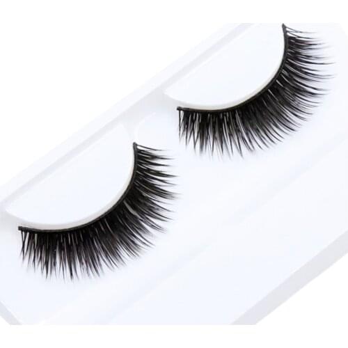 1 Pair False Eyelashes Thick 3D Crossing Natural Long Fashion Lashes Makeup Tools EM007