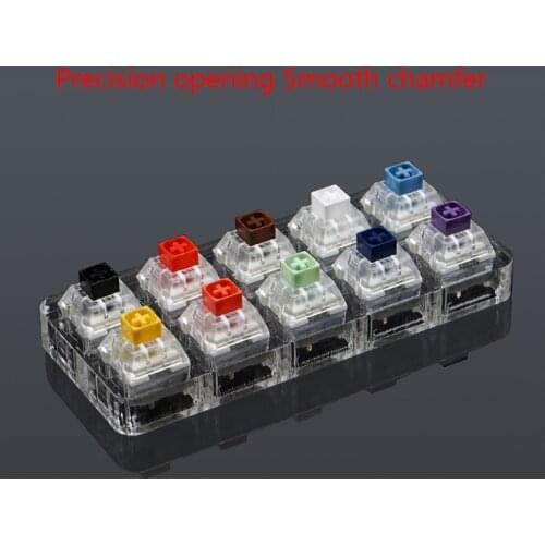 10 Key Translucent Keycaps Testing Tool Kailh Box Switches Keyboard Tester Dropship