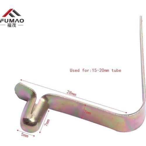 10pcs/lot zinc plated spring steel Snap Button Clips for AwningTent Pole clips for 15-20mm diameter tube