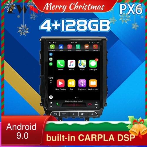4G128G Android 9 Car GPS Navigation DVD Player FOR Toyota Land Cruiser LC200 Vertical Screen Auto Car Radio PX6 CARPLAY