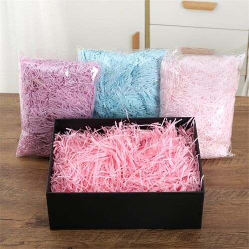50g Colorful Shredded Crinkle Paper Raffia Candy Boxes DIY Gift Box Filling Material Wedding Marriage Home Decoration