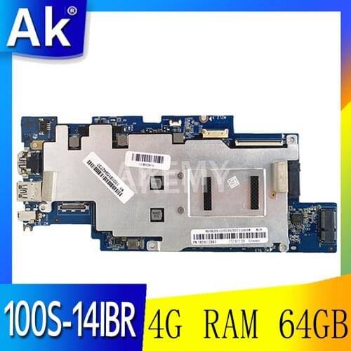 5B20L63297 For 100S-14IBR Lenovo IdeaPad 100S-14IBR 1501B_01_01 Laptop motherboard N3050/N3060 CPU 4G RAM 64GB SSD
