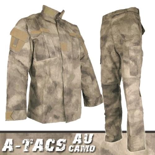 Army Military Tactical Uniform Shirt + Pants Camo Camouflage ACU FG Combat Uniform US Army Mens Clothing Suit Airsoft Hunting