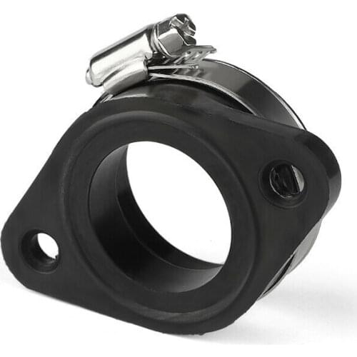 Accessory Carburetor Intake Manifold Adapter Parts 1pcs Carb Flange Boot Rubber Black