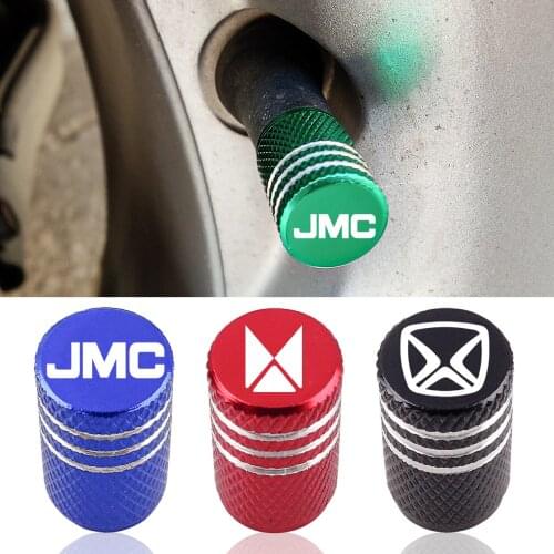 Aluminum Tire Valve Caps Car Emblem Dust Cover For JMC E100 E160 E200 Yu Hu Domain Tiger 9 7 EV Baodian Yu Wins S330 S350