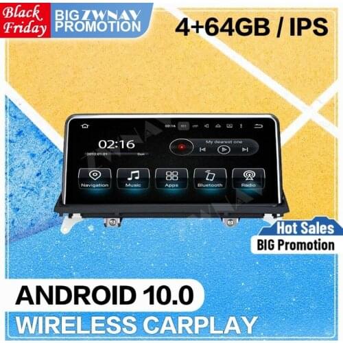 4+64G Car Multimedia Player Android 10.0 screen For BMW X5 E70 F15 2008 2009-2013 gps navi dvd audio radio auto stereo head unit