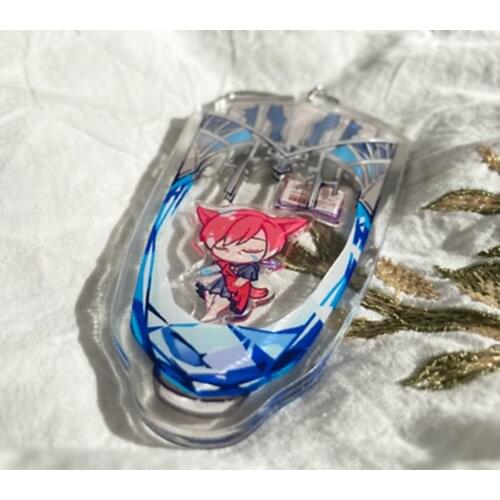 Cosmile Final Fantasy XIV FF14 Guraha Tia The Crystal Exarch Keychain Keyring Collection Limited collection cosplay Gift