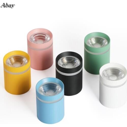 Dimmable Cylinder LED Downlights 7W 10W 12W 15W COB LED Ceiling Spot Lights AC85~265V LED Background Lamps Indoor Lighting