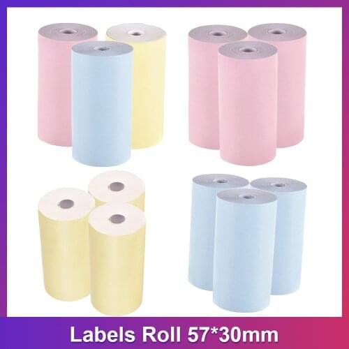 Color Thermal Paper Roll 57*30mm Paper Clear Printing for PeriPage A6 Pocket Thermal Printer PAPERANG P1/P2 Mini Photo Printer
