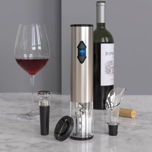 Electric Wine Bottle Opener Automatic Bottle Opener Corkscrew Foil Cutter Set Red Wine Openers Jar Opener Kitchen Accessories