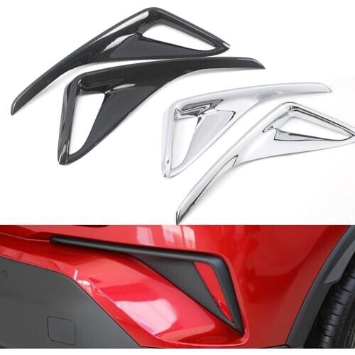 Chrome Rear Fog Light frame Cover For Toyota C-HR CHR 2017 2018 2019 2020 Car Detector Stick Styling