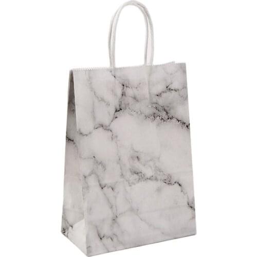Creative Simple Marble Style Gift Box Kraft Paper Diy Gift Bag Candy Box Kawaii Party Festival Supplies