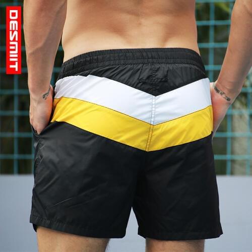 Patchwork Boardshorts Mens Swimsuit mens Swimming Shorts Beach Surf Board shorts Swim Trunk Bathing Suit Lined Male Sport Short