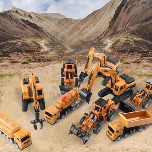 Simulation Engineering Vehicle Series Collection Sliding Engineering Car Model Toy Car Boy Birthday Gift